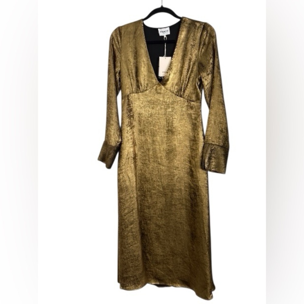 FRNCH Gold Lisna Dress